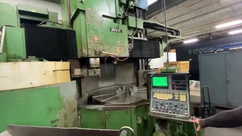 Giddings & Lewis 84" CNC VTL with Live Tools and ATC (1990)