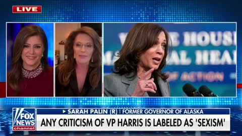 Sarah Palin on Kamala writing off criticism of her as sexism