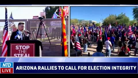 Stop The Steal Rally In Arizona draws large crowd determined to get a fair election