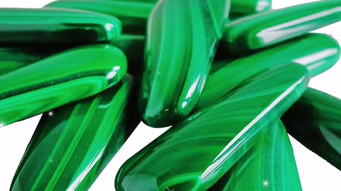 Green Malachite Cabochon Size 11*28*3mm Malachite Malachite Gemstone for Jewelry03