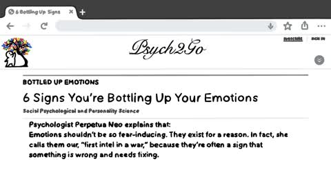6 Signs You’re Bottling Up Your Emotions