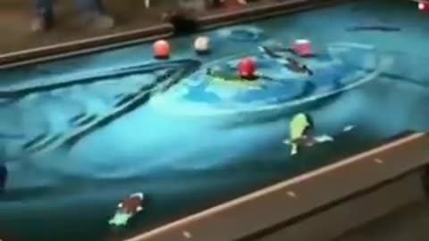 weird pool table