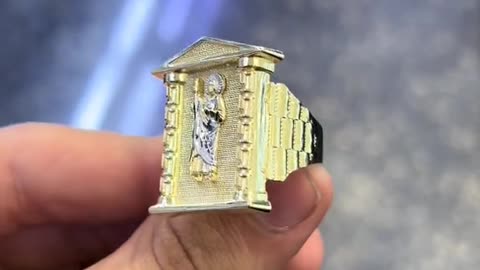 Men's Real Gold San Judas Taddeo Shrine Rings