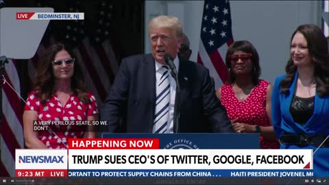 Trump Files Class Action against Twitter, Facebook and Google