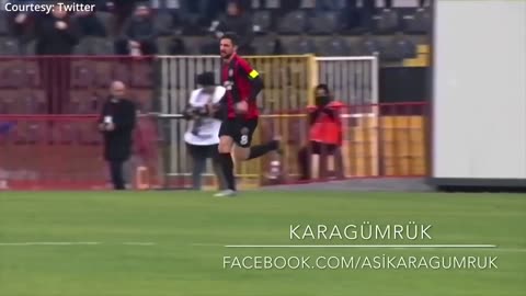 DOG TAKES OVER FOOTBALL MATCH!