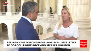 BREAKING NEWS: Marjorie Taylor Greene Defends Bombshell Letter To GOP Colleagues Ripping Johnson