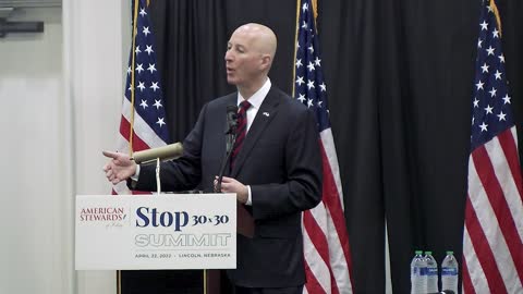 Nebraska Governor Pete Ricketts Highlight from the Stop 30x30 Summit