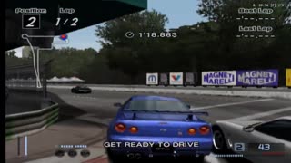 Gran Turismo 4 - Arcade Mode City Courses Race 1 Gameplay(AetherSX2)