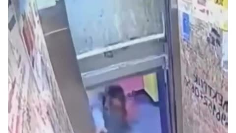 Terrifying Elevator Mishap Caught on Camera!