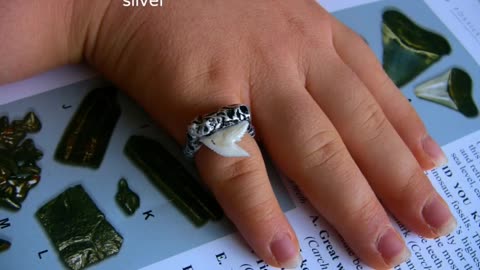 Tiger Shark Ring, Nautical Jewelry
