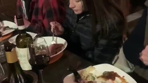 NJ's Comrade Murphy Eating Dinner