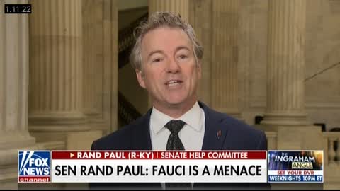 Straight up - Senator Rand Paul on Faust reincarnated aka #Fauci