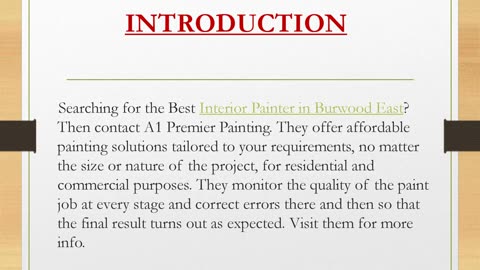 Interior Painter in Burwood East