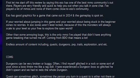 The Elder Scrolls Online Steam Review - Loud Sound!