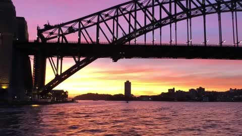 Gorgeous Harp Music with Sydney Harbour View for Meditation, Stress Relief, Spa and Sleeping