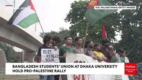 Bangladeshi University Students Hold Pro-Palestine Rally Amid Ongoing Israel-Hamas Violence