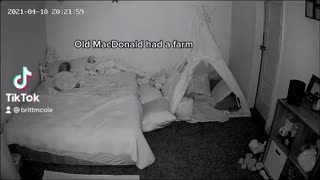 Adorable 1 year old sings herself to sleep every night