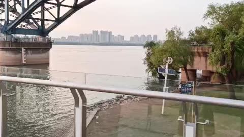 Beautiful scenery of Yangtze River Bridge