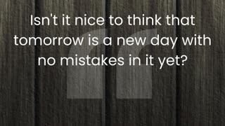 Discover the power of starting anew and embracing the limitless potential of each new day.