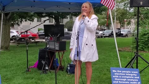 Rally for statewide audit of all ballots in New Hampshire - Marylyn Todd