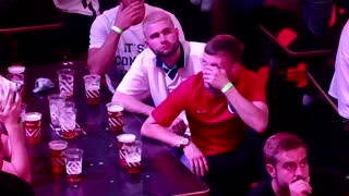 England fans go from elation to crushing disappointment