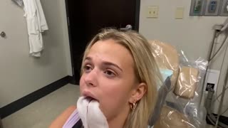 Girl sings National Anthem after having wisdom teeth surgery