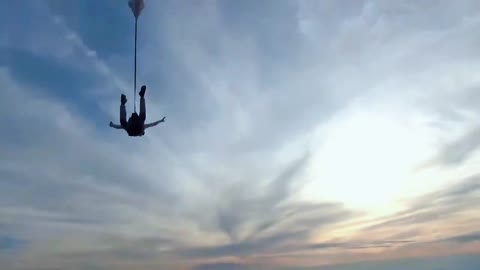 With skydiving