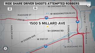 Rideshare driver, CCL holder, fires shots at armed robbers on Chicago's West Side