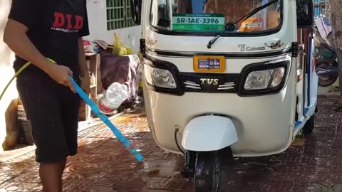 How to make supper strong water pressure for cleaning car without electricity