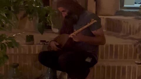 Man in hotel singing