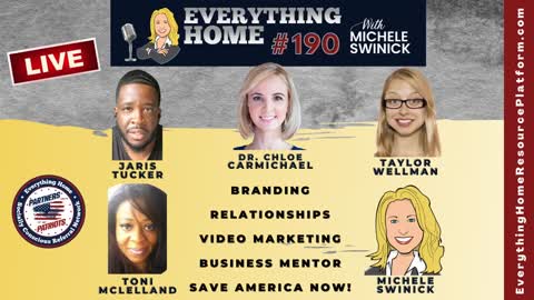 190 LIVE: Branding, Relationships, Video Marketing, Business Mentor, Save America & Yourself Now!