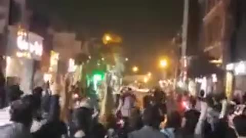 BREAKING...Protesters are now taking over the streets of the capital, Tehran