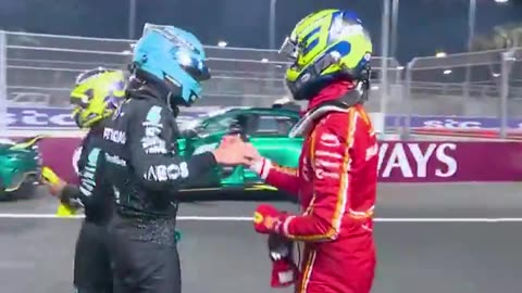 Formula 1 - Lewis was first to congratulate Ollie after his stellar drive 🤜🤛