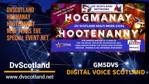 DV Scotland Special Hogmanay Hootenany Net : 31/12 /2021