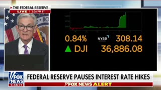Federal Reserve to pauses rate hikes.