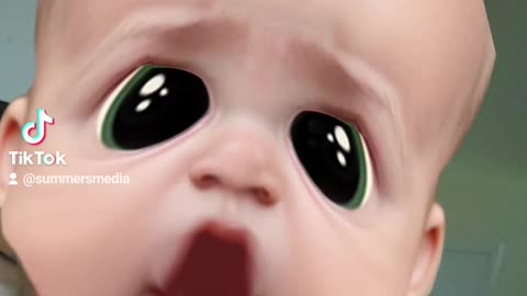 Big eyed baby tiktok filter summersmedia tiktok