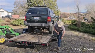 Graham Family Farm: Another Jeep leaving