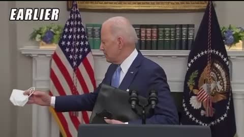 As a retirement gift, Joe Biden gives Justice Breyer a used mask. 😂