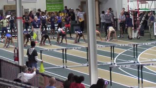 20190208 NCHSAA 3A State Indoor T&F Championship - Girls’ 55 meter hurdles - H2