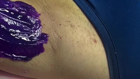 Underarm Waxing Delight for Him! Experience with Sexy Smooth Purple Seduction Hard Wax