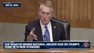 GOP Senator Warns National Archive Raid On Trump's Home Sets New Standard