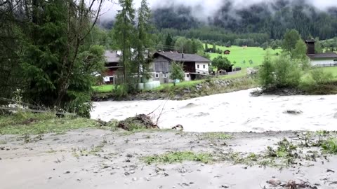 Heavy rain leads to intense flooding in Austria