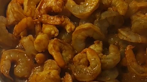 Jamaican-style curry shrimp