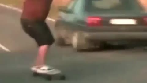 Fat man fall down over the skates while skating | hilarious fail