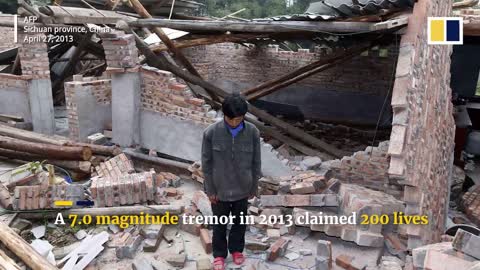 China’s Sichuan province hit by 6.8 magnitude quake, killing at least 21 people片段