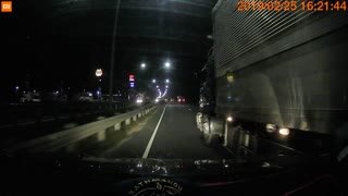 Avoiding an Accident with Sleeping Semi Driver