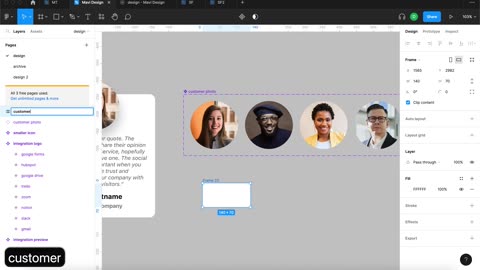 WEB DESIGN IN FIGMA ep.27 Customers Page pt.1 (Wireframing & Layout) – Free UX UI Course