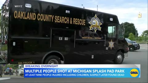 9 people shot at Michigan splash pad park, suspect dead_ Police