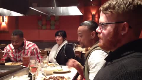 Man Catches 10 Shrimp In His Mouth At Hibachi Restaurant