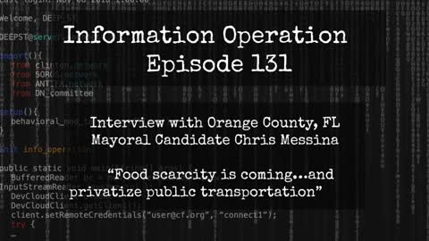 IO Episode 131 - Interview Orange County, FL Mayoral Candidate Christ Messina